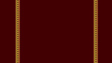 Ukrayna nakış işi. Ukrayna deseni. Çizgili desen. Mesaj kaydedici. Kırmızı arka planda sarı desen. Burgundy arkaplan ve desen