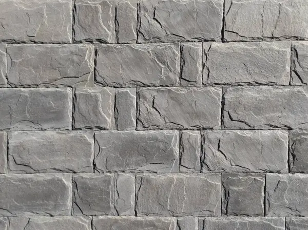 Gri duvar dokusu. Tuğla ve taş duvar. Gri duvar