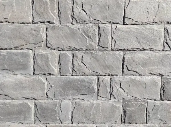 Gri duvar dokusu. Tuğla ve taş duvar. Gri duvar