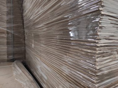 Karton fabrikası. Paketleme. Karton kutular. Karton desen