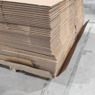 Karton fabrikası. Paketleme. Karton kutular. Karton desen