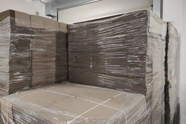 Karton fabrikası. Paketleme. Karton kutular. Karton desen