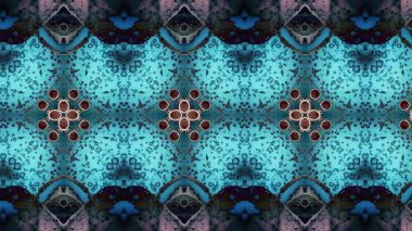 Video kalıpları. Sanat örnekleri. Halı şeridi. Soyut kaleydoskop. Sanat alkolü mürekkebi ve suluboya