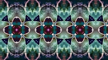 Video kalıpları. Sanat örnekleri. Halı şeridi. Soyut kaleydoskop. Sanat alkolü mürekkebi ve suluboya