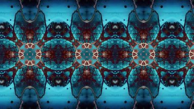 Video kalıpları. Sanat örnekleri. Halı şeridi. Soyut kaleydoskop. Sanat alkolü mürekkebi ve suluboya