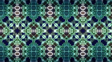 Video kalıpları. Sanat örnekleri. Halı şeridi. Soyut kaleydoskop. Sanat alkolü mürekkebi ve suluboya