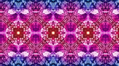 Video kalıpları. Sanat örnekleri. Halı şeridi. Soyut kaleydoskop. Sanat alkolü mürekkebi ve suluboya