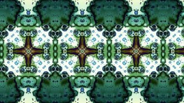 Video kalıpları. Sanat örnekleri. Halı şeridi. Soyut kaleydoskop. Sanat alkolü mürekkebi ve suluboya