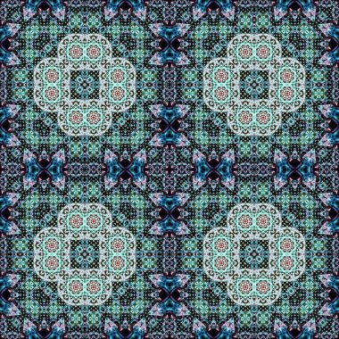 Kusursuz soyut kare deseni. Simetrik desen ve doku