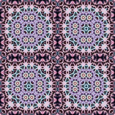 Kusursuz soyut kare deseni. Simetrik desen ve doku