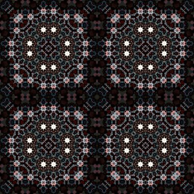 Kusursuz soyut kare deseni. Simetrik desen ve doku