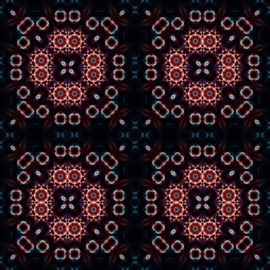 Kusursuz soyut kare deseni. Simetrik desen ve doku