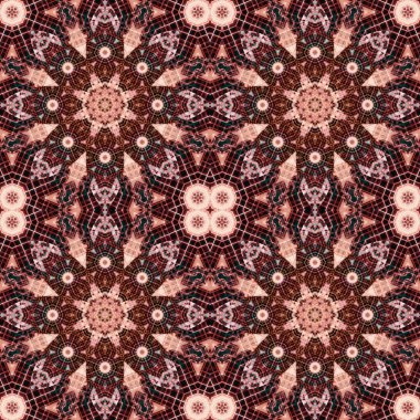 Kusursuz soyut kare deseni. Simetrik desen ve doku