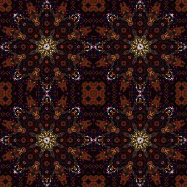 Kusursuz soyut kare deseni. Simetrik desen ve doku