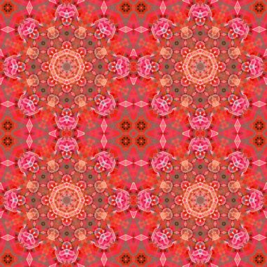 Kusursuz soyut kare deseni. Simetrik desen ve doku