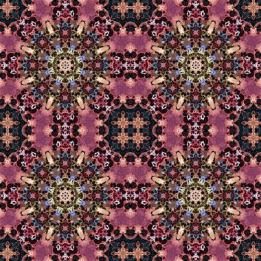 Kusursuz soyut kare deseni. Simetrik desen ve doku