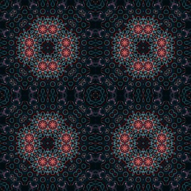 Kusursuz soyut kare deseni. Simetrik desen ve doku