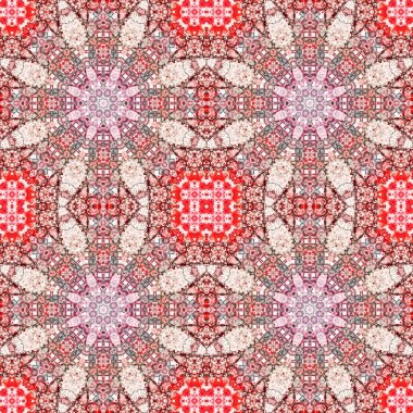 Kusursuz soyut kare deseni. Simetrik desen ve doku