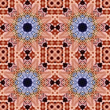 Kusursuz soyut kare deseni. Simetrik desen ve doku