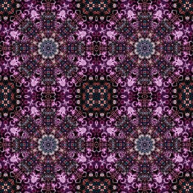 Kusursuz soyut kare deseni. Simetrik desen ve doku