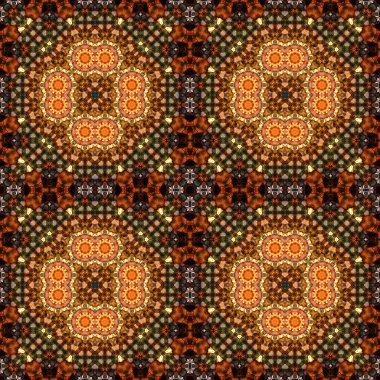 Kusursuz soyut kare deseni. Simetrik desen ve doku