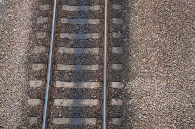 Tren rayları. Dallanan çatal. raylarda rota değiştirme