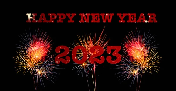 Gelukkig Nieuwjaar 2023 Fijne Feestdagen — Stockfoto
