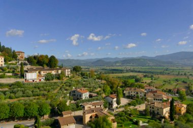 Borgo Ortaçağ di Anghiari. Toscana, İtalya