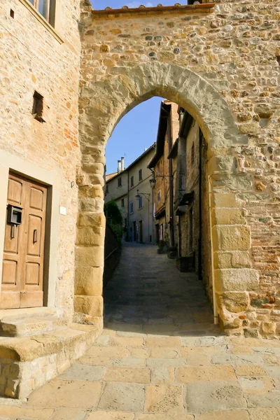 Borgo Medievale Anghiari Мбаппе Италия — стоковое фото