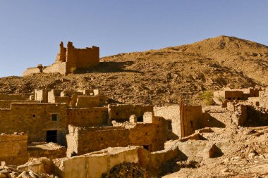 Villaggio berbero fortificato nella regione predesertica di Sousse Massa, Fas