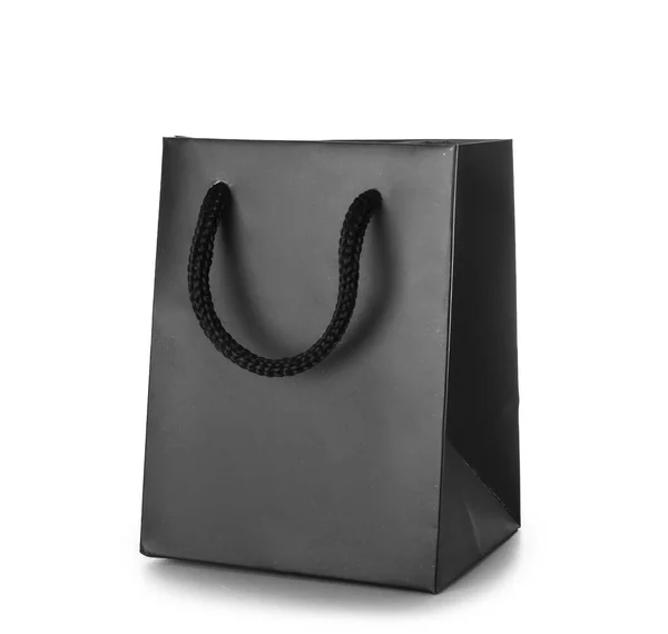 Shopping Bag White Background Black Friday Sale — Stock Photo, Image