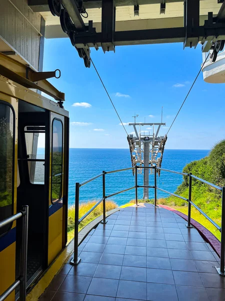 Cable Car Station Beautiful Sea View Sunny Day — Stock Photo, Image