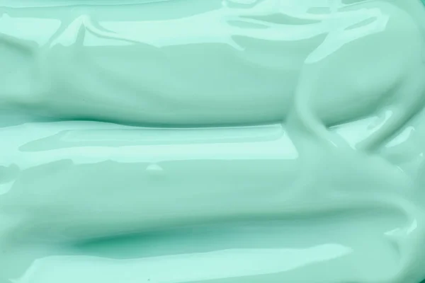 Textuur Van Hydraterende Crème Een Muntondergrond — Stockfoto