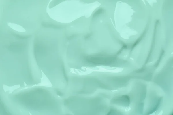 Textuur Van Hydraterende Crème Een Muntondergrond — Stockfoto