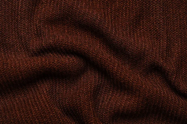 Крупный План Смятой Трикотажной Ткани Качестве Фона — стоковое фото
