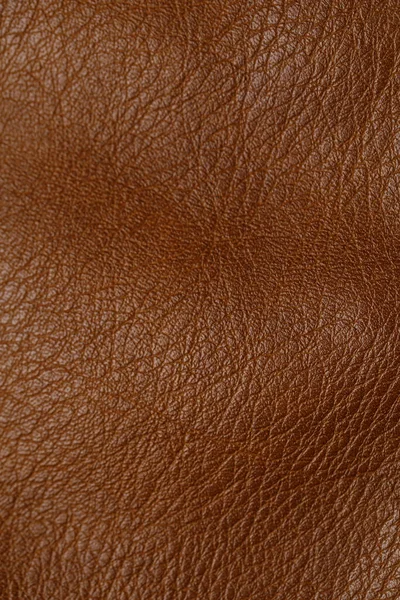 Close Weergave Van Bruine Lederen Textuur Als Achtergrond — Stockfoto