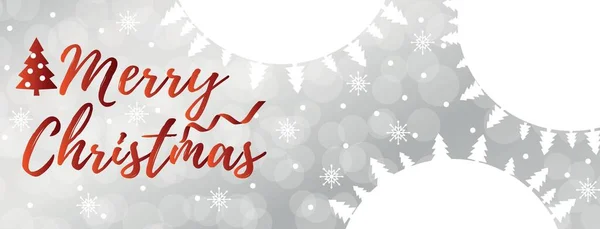 Creative Greeting Card Merry Christmas — Stock Vector