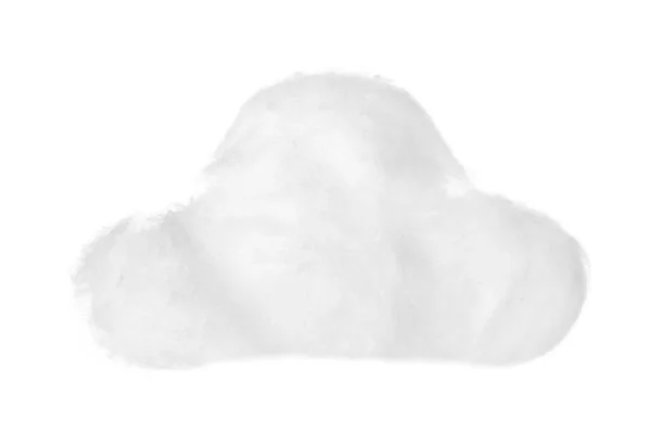 Heap Soft Cotton Wool White Background — Stock Photo, Image
