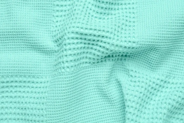 Mint Fabric Background Closeup — Stock Photo, Image