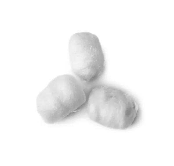 Soft Cotton Balls Light Background — Stock Photo, Image