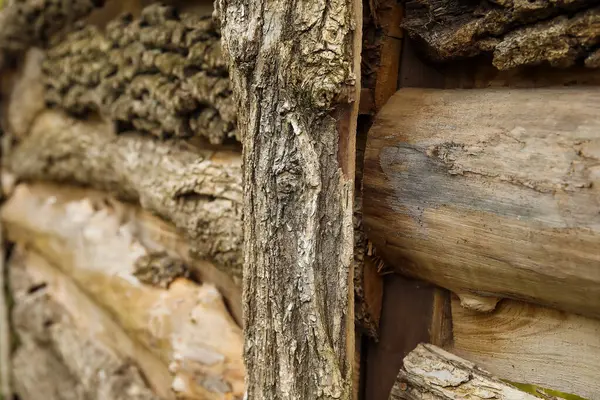 Деревянный Забор Качестве Фона Крупным Планом — стоковое фото