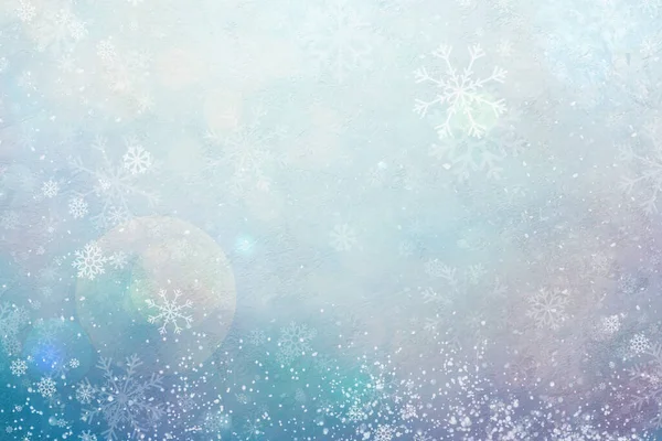 青い背景にクリスマスのお祝いのための挨拶ポスターのモックアップ — ストック写真
