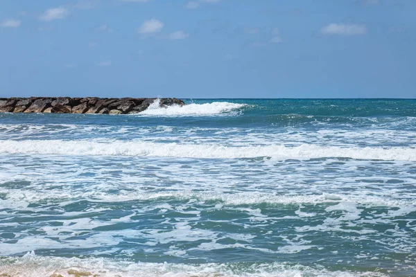 View Beautiful Sea Waves Rocks — Stock Photo, Image