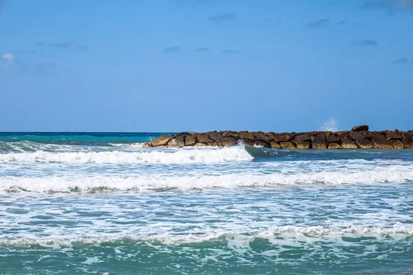 View Beautiful Sea Waves Rocks — Stock Photo, Image
