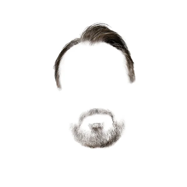 Beyazlarda Izole Edilmiş Tasarımcılar Için Olgun Bir Adamın Saç Stili — Stok fotoğraf