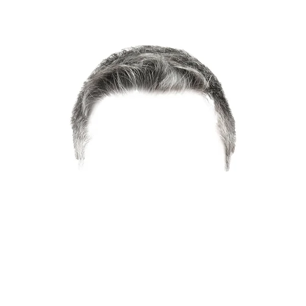 白に隔離されたデザイナーのための成熟した男の髪型 — ストック写真