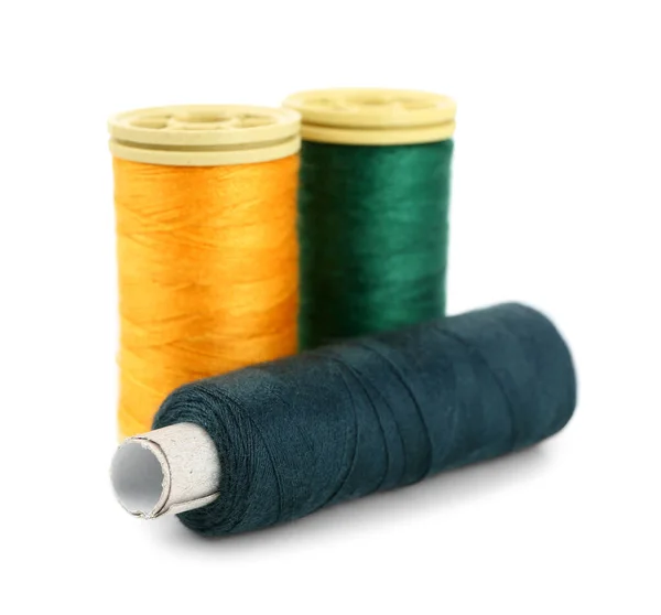 Sewing Thread Spools Isolated White Background — Stock Photo, Image