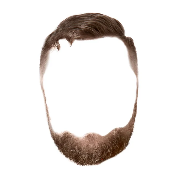 白に隔離されたデザイナーのためのファッショナブルな男の髪型 — ストック写真