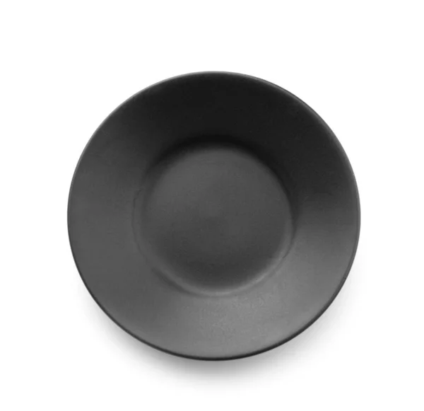 白い背景の黒い陶板 — ストック写真