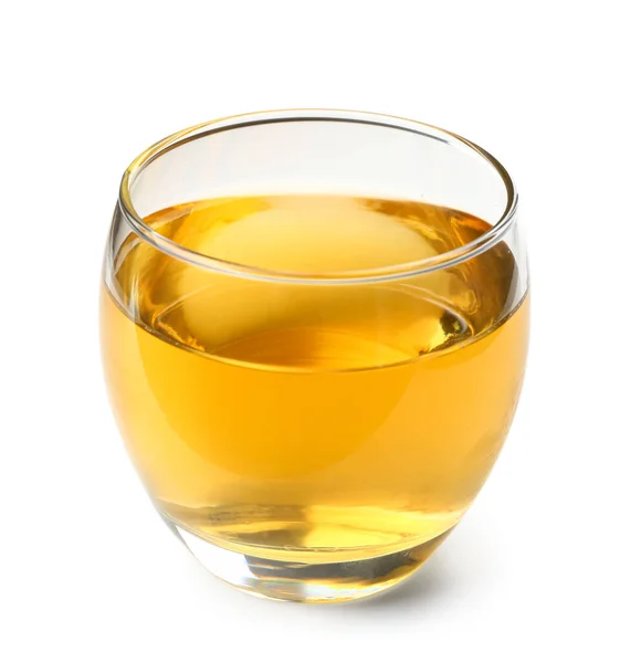 Glass Fresh Apple Juice Isolated White Background — Stock Photo, Image